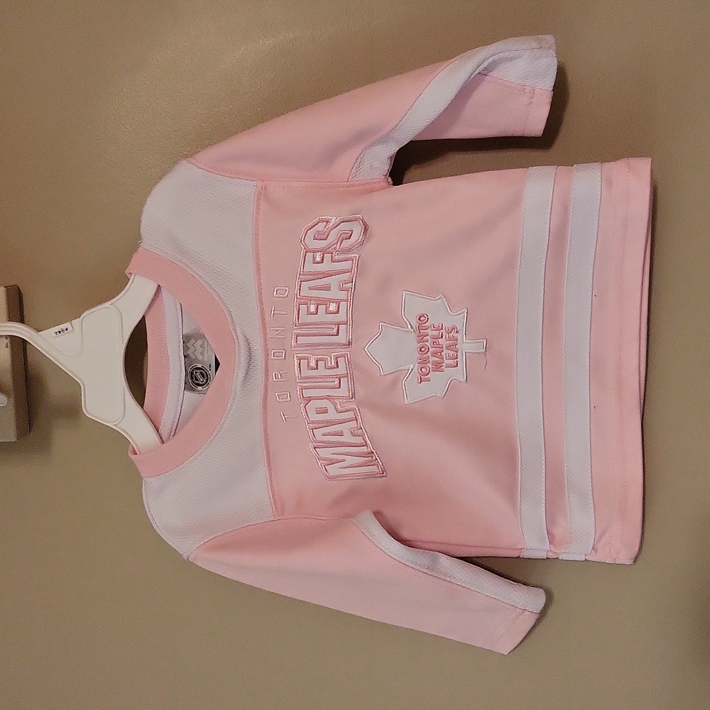 NHL Toronto Maple Leafs pink jersey
